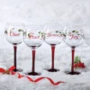 Winterberry® Set of 4 Sentiments Wine Goblets