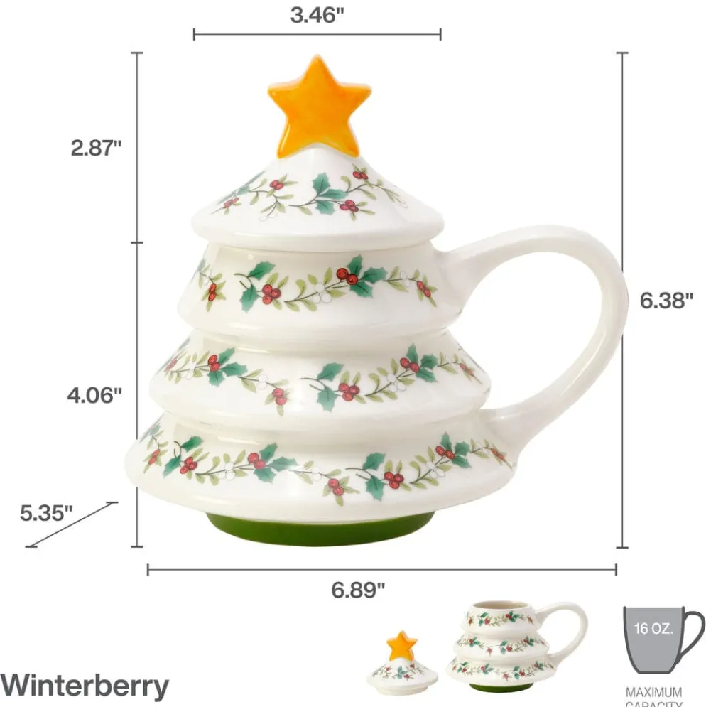 Winterberry® Tree Figural Covered Mug