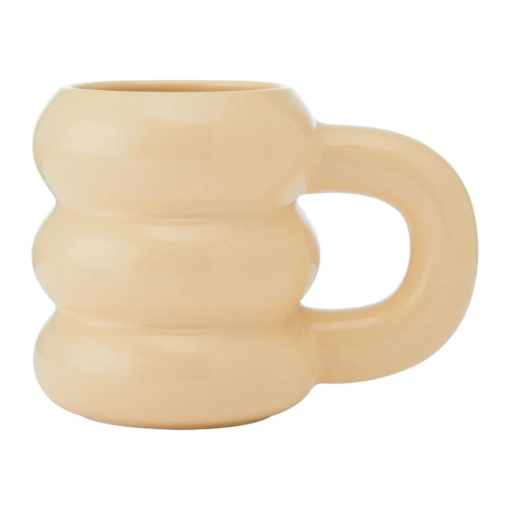 Yellow Rounded Cloud Mug