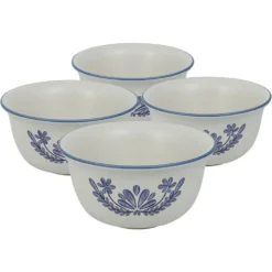 Yorktowne Set of 4 Deep Soup Cereal Bowls
