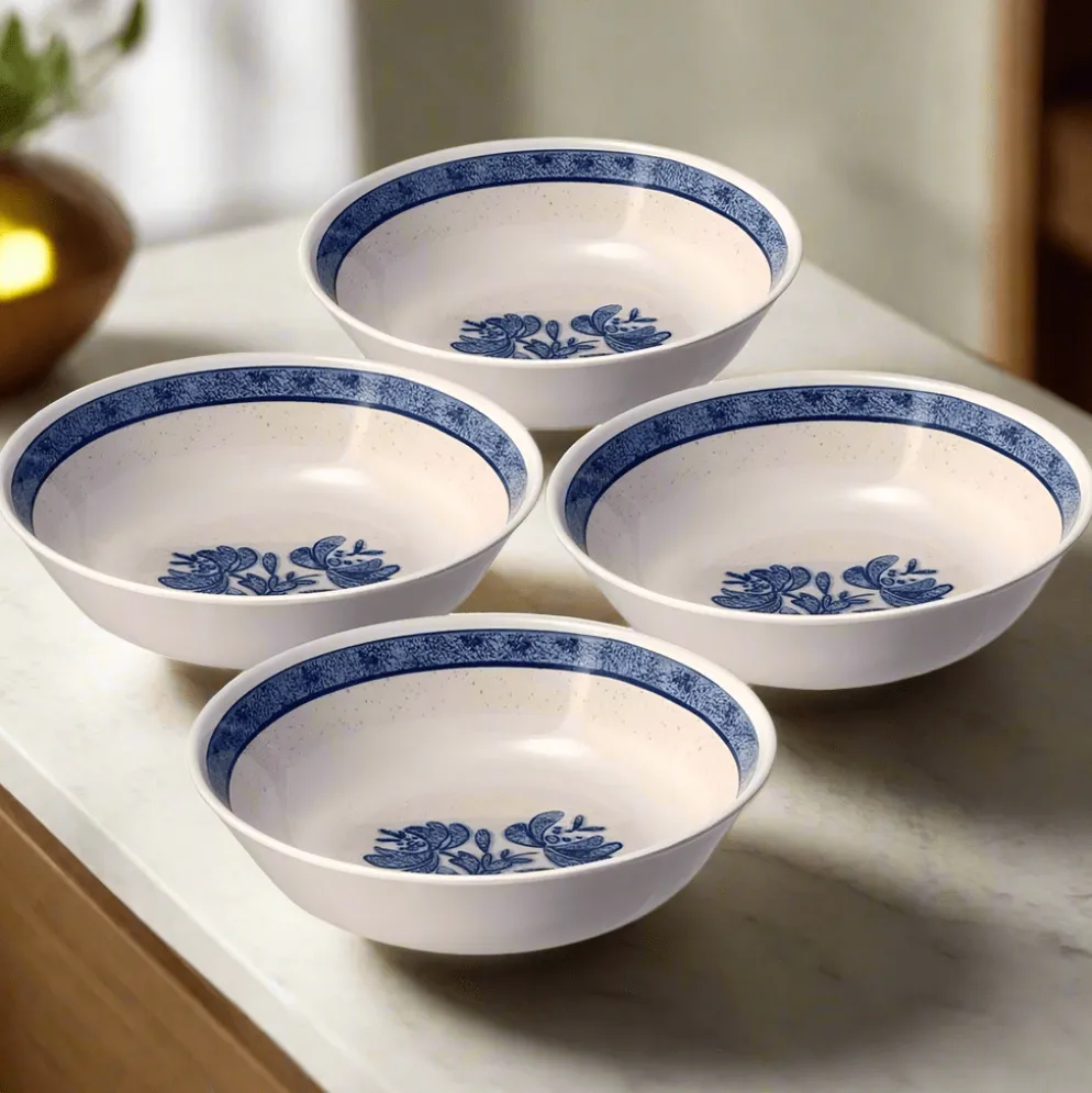 Yorktowne Set of 4 Outdoor Melamine Cereal Bowls