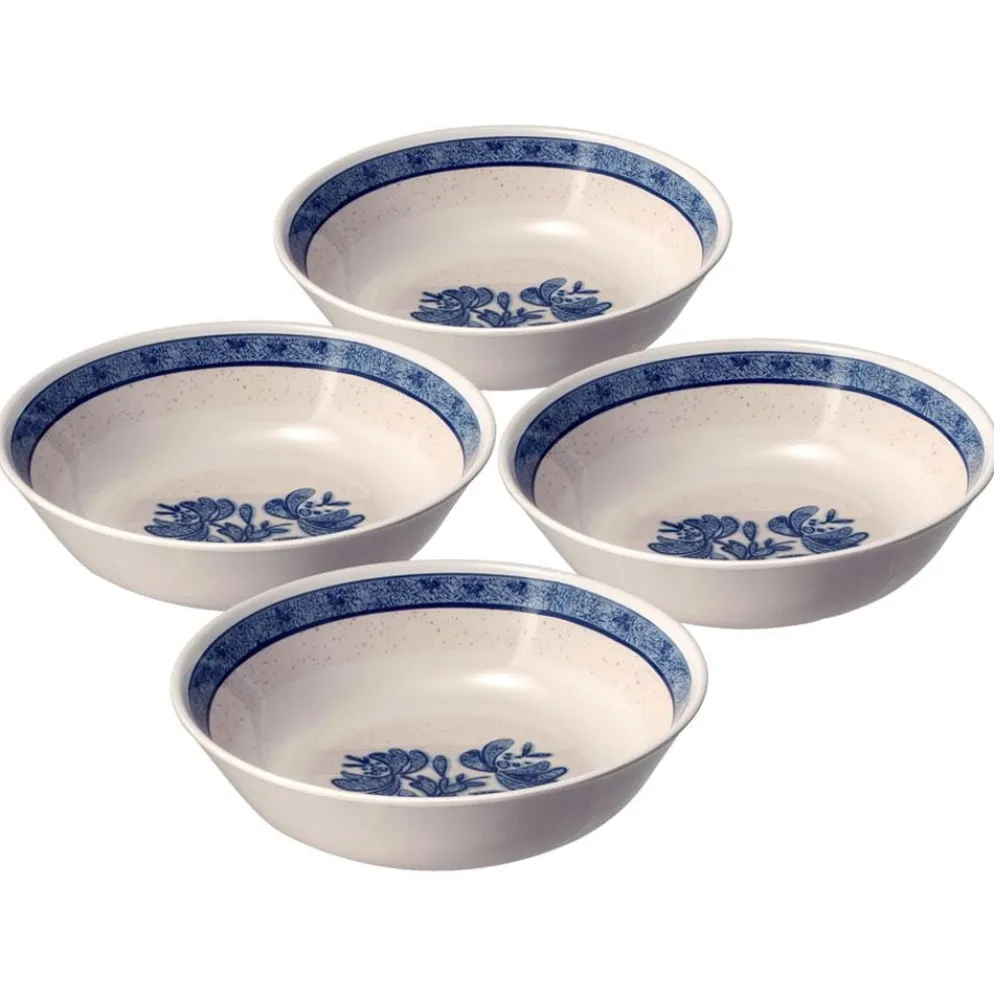 Yorktowne Set of 4 Outdoor Melamine Cereal Bowls